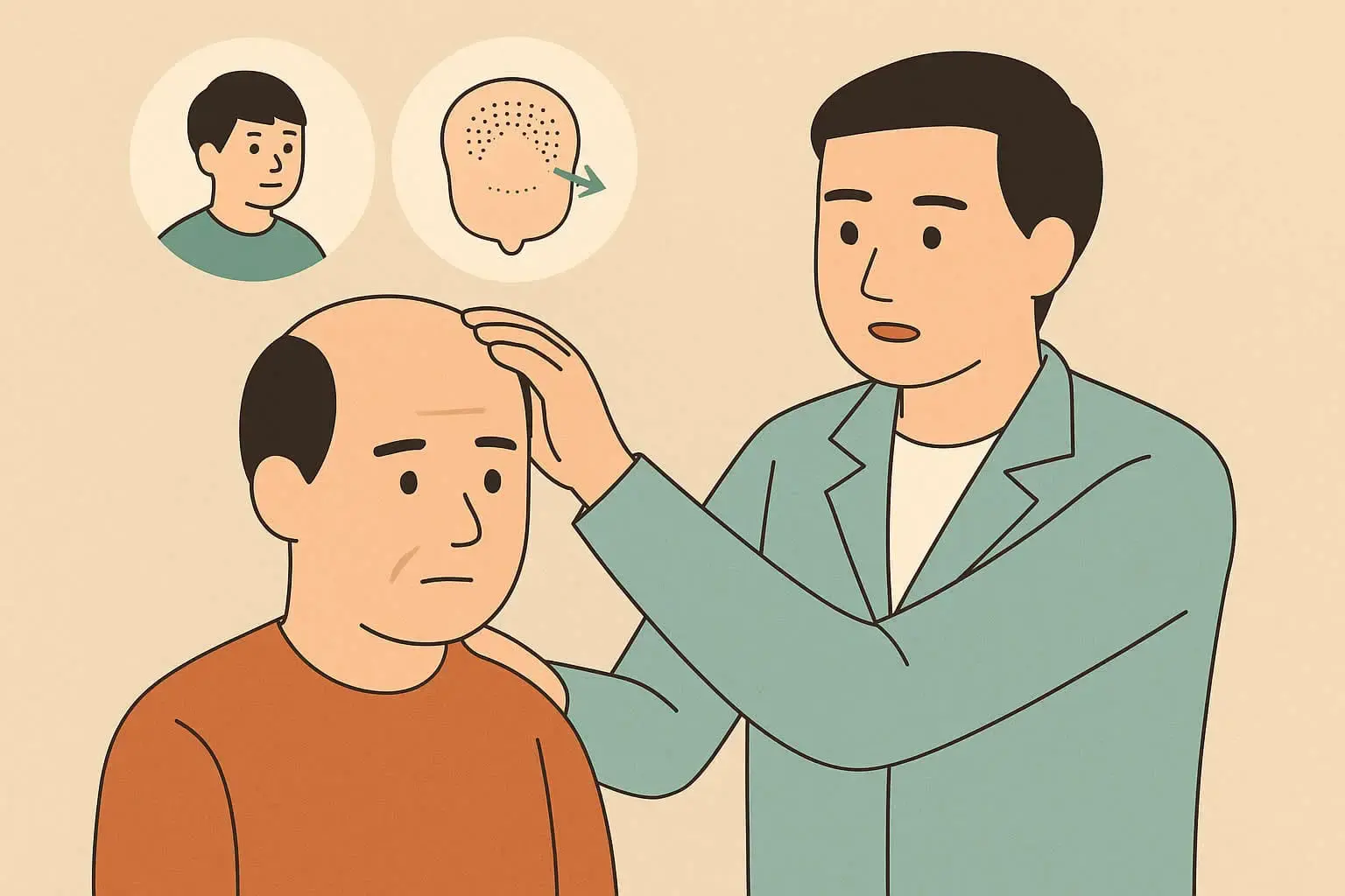 If you plan to get a hair transplant, first confirm whether your hair condition is suitable for surgery.