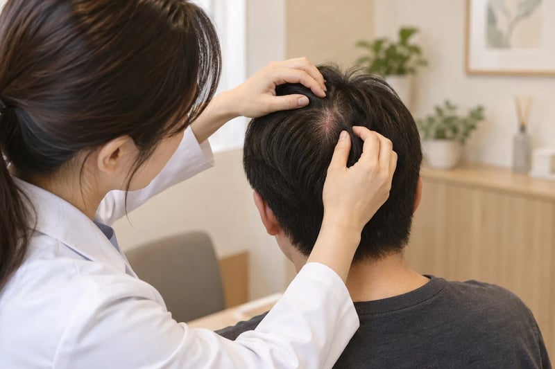 頭皮の毛嚢炎で髪は抜ける？ニキビのような症状と受診の目安