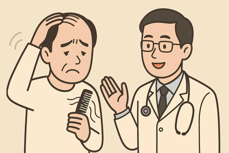 抜け毛が急に増えた？5つの主な原因と医師の検査方法